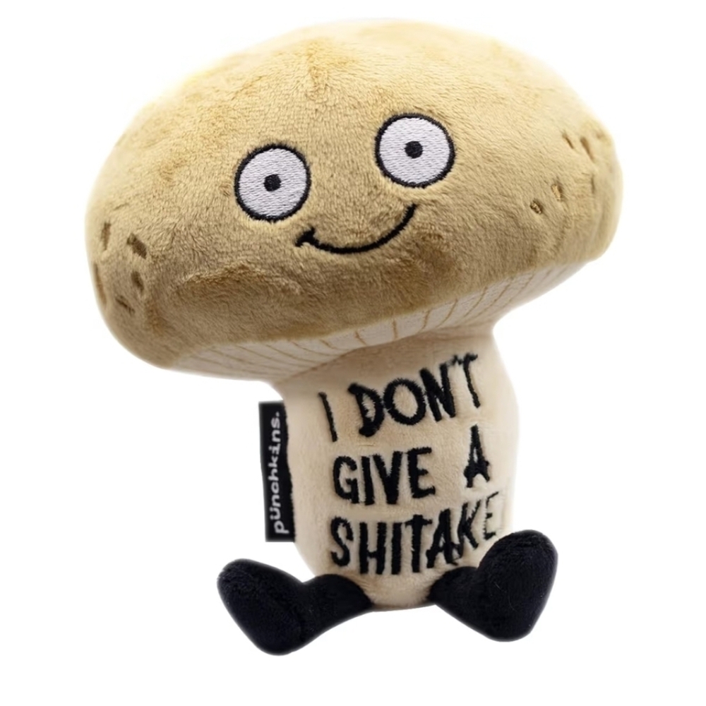 I Don't Give A Shitake Sassy Mushroom Plush